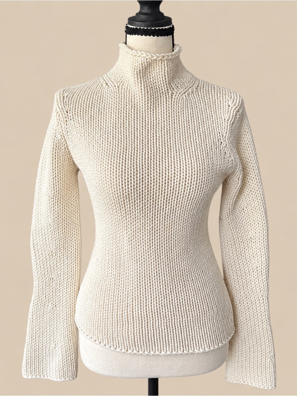 Y2K Vintage Gap Cream Knit Turtleneck XS